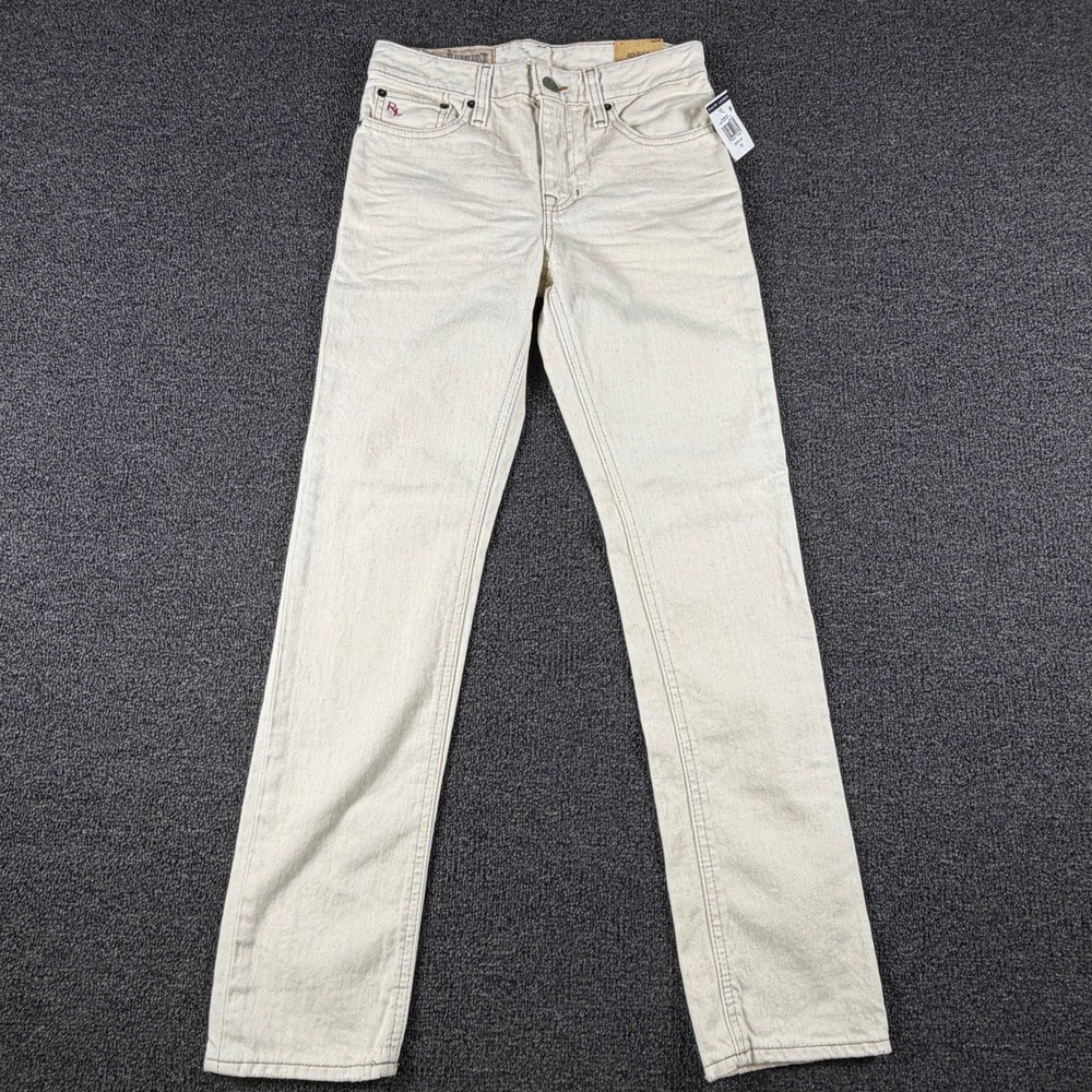 Polo Ralph Lauren Jeans Kids 12 (Fits 27x27 The Skinny Dumont Ecru Natural NEW